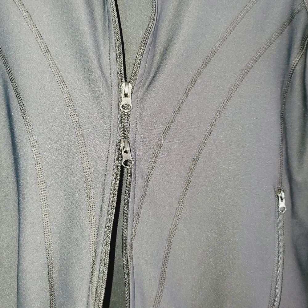 Vogo high neck black zip workout track‎ jacket Womens Small